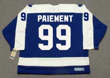 WILF PAIEMENT Toronto Maple Leafs 1980 Away CCM Vintage Throwback Hockey Jersey 