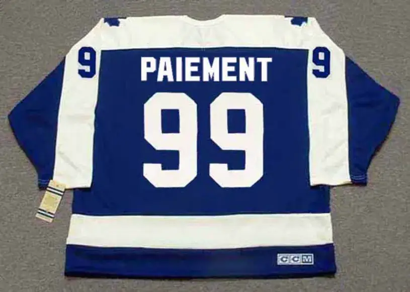 WILF PAIEMENT Toronto Maple Leafs 1980 Away CCM Vintage Throwback Hockey Jersey 