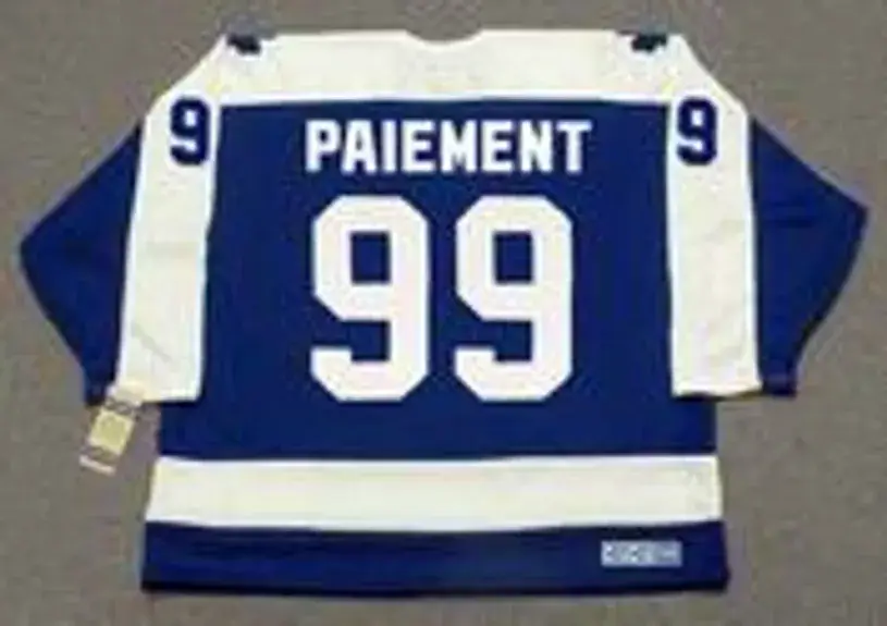 WILF PAIEMENT Toronto Maple Leafs 1980 Away CCM Vintage Throwback Hockey Jersey 