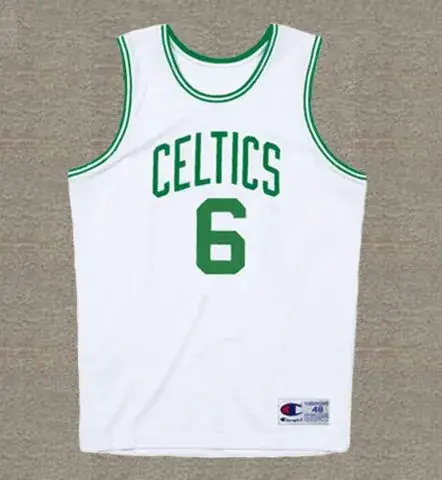 BILL RUSSELL Boston Celtics 1960’s Home Throwback NBA Basketball Jersey