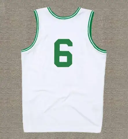 BILL RUSSELL Boston Celtics 1960’s Home Throwback NBA Basketball Jersey 
