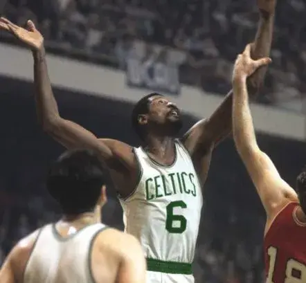 BILL RUSSELL Boston Celtics 1960’s Home Throwback NBA Basketball Jersey 