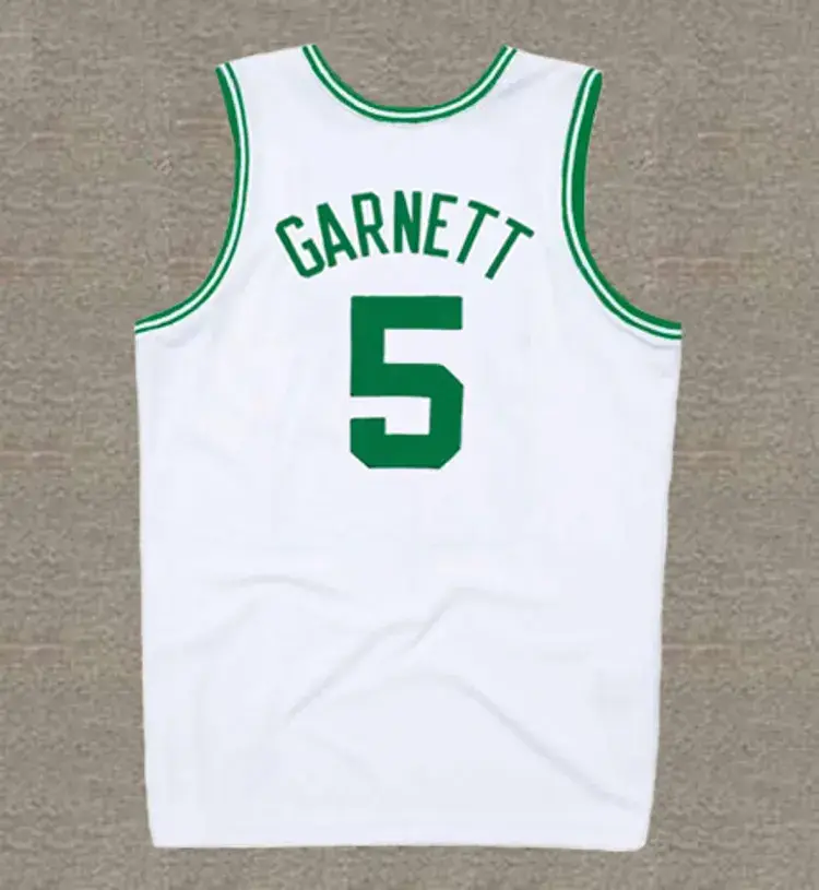 KEVIN GARNETT Boston Celtics 2007 Home Throwback NBA Basketball Jersey 