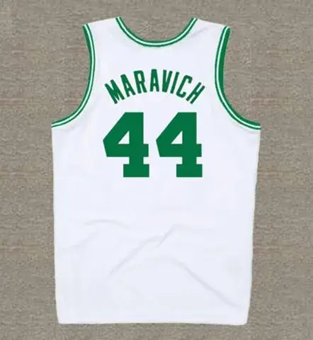 PETE MARAVICH Boston Celtics 1979 Home Throwback NBA Basketball Jersey 