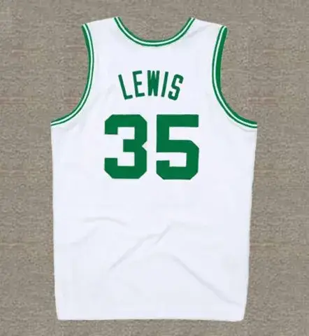 REGGIE LEWIS Boston Celtics 1991 Home Throwback NBA Basketball Jersey 