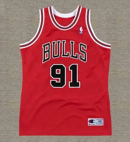 DENNIS RODMAN Chicago Bulls 1997 Throwback NBA Basketball Jersey