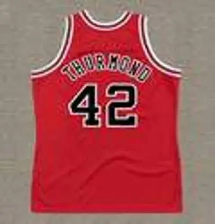 NATE THURMOND Chicago Bulls 1975 Throwback NBA Basketball Jersey 