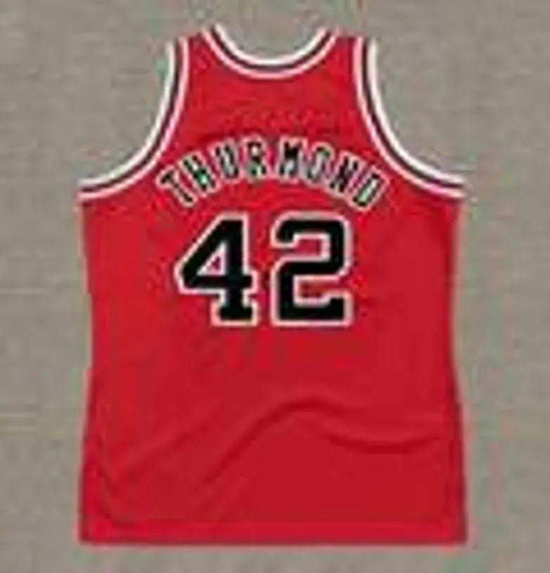 NATE THURMOND Chicago Bulls 1975 Throwback NBA Basketball Jersey 