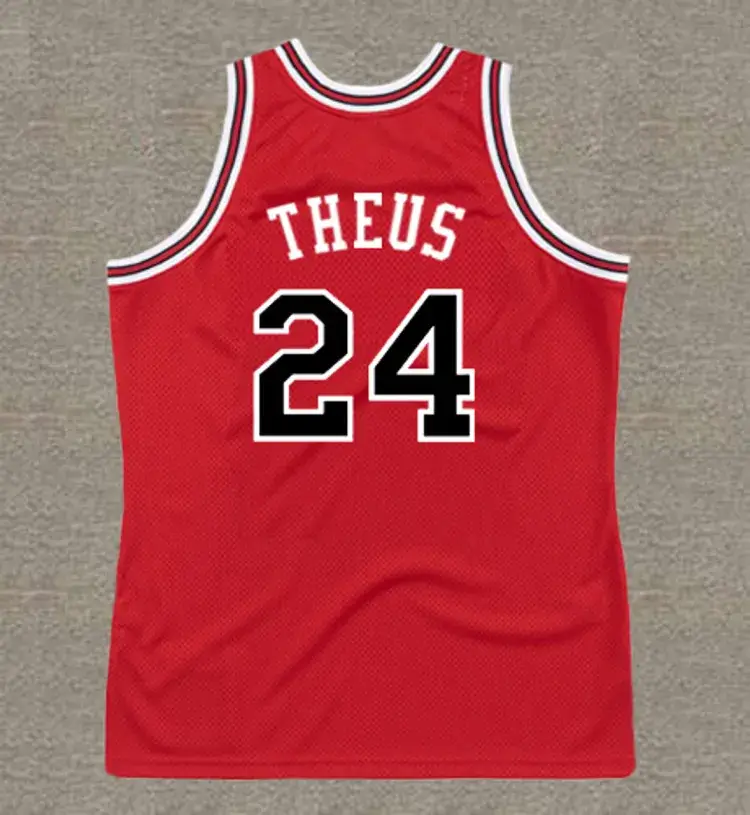 REGGIE THEUS Chicago Bulls 1980 Throwback NBA Basketball Jersey 