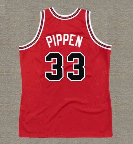 SCOTTIE PIPPEN Chicago Bulls 1989 Throwback NBA Basketball Jersey 