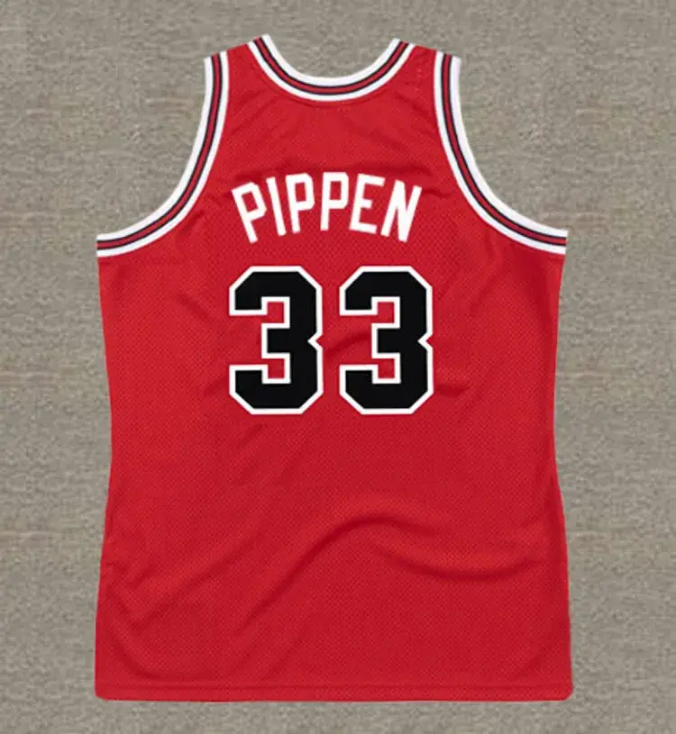 SCOTTIE PIPPEN Chicago Bulls 1989 Throwback NBA Basketball Jersey 