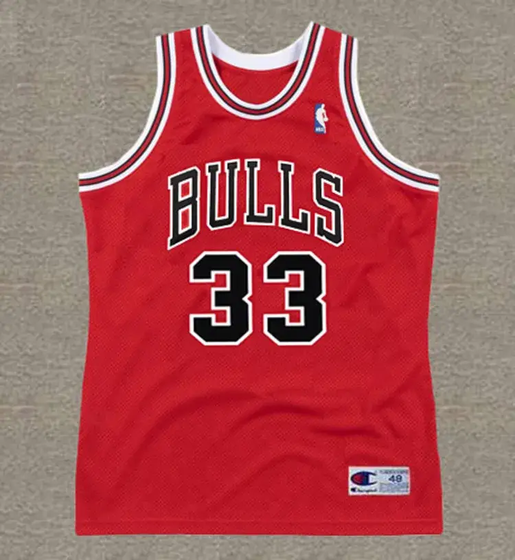 SCOTTIE PIPPEN Chicago Bulls 1997 Throwback NBA Basketball Jersey
