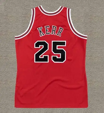 STEVE KERR Chicago Bulls 1997 Throwback NBA Basketball Jersey 