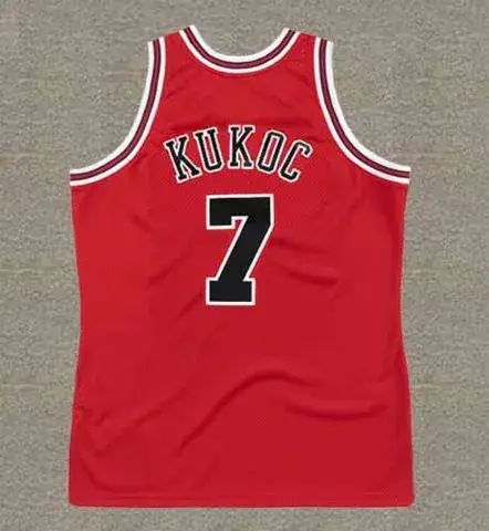 TONI KUKOC Chicago Bulls 1997 Throwback NBA Basketball Jersey 