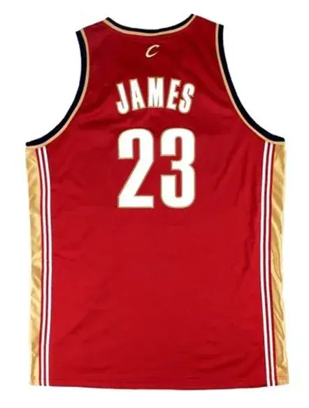 LeBRON JAMES Cleveland Cavaliers 2003 Away Reebok Authentic Throwback NBA Jersey 