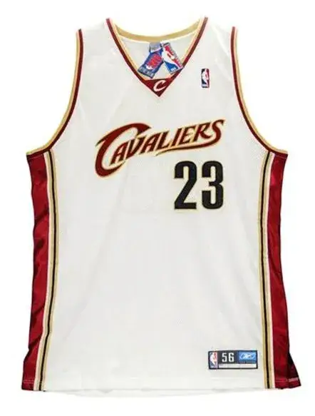 LeBRON JAMES Cleveland Cavaliers 2003 Home Reebok Authentic Throwback NBA Jersey