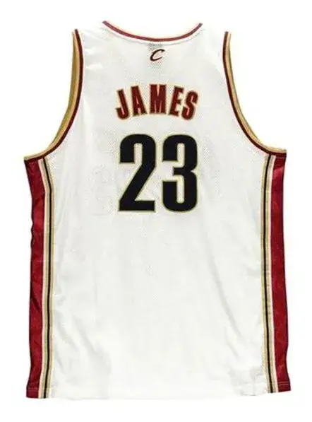 LeBRON JAMES Cleveland Cavaliers 2003 Home Reebok Authentic Throwback NBA Jersey 