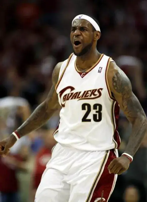 LeBRON JAMES Cleveland Cavaliers 2003 Home Reebok Authentic Throwback NBA Jersey 