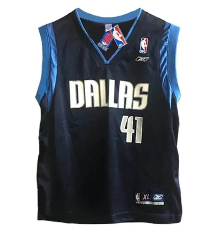 DIRK NOWITZKI Dallas Mavericks 2003 Away Reebok Throwback NBA Jersey