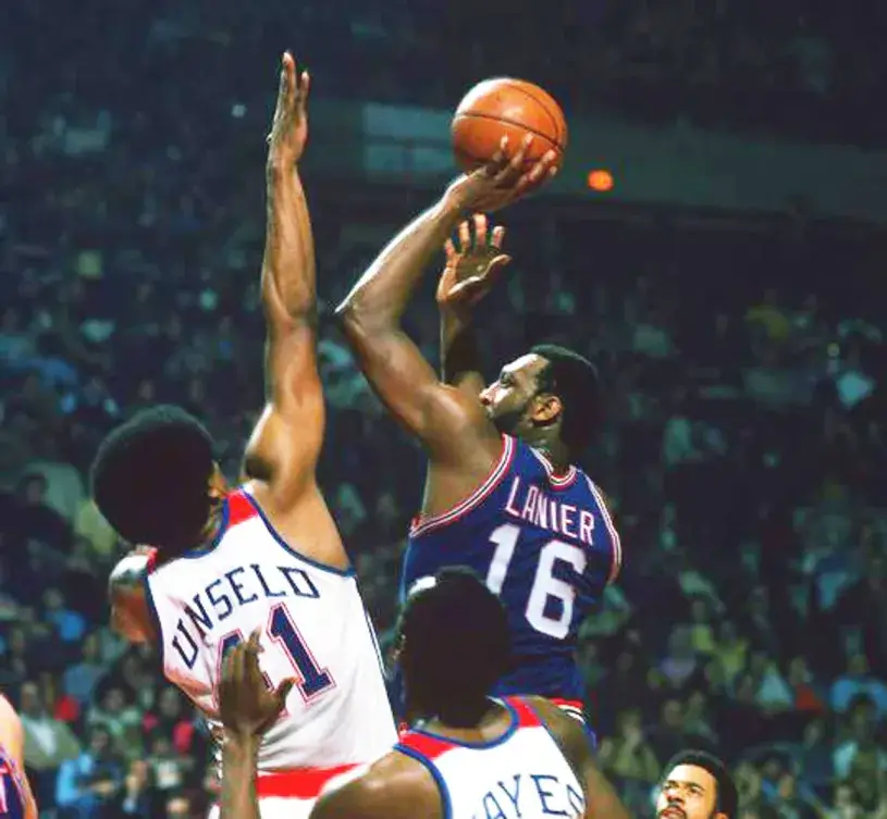 BOB LANIER Detroit Pistons 1972 NBA Throwback Basketball Jersey 