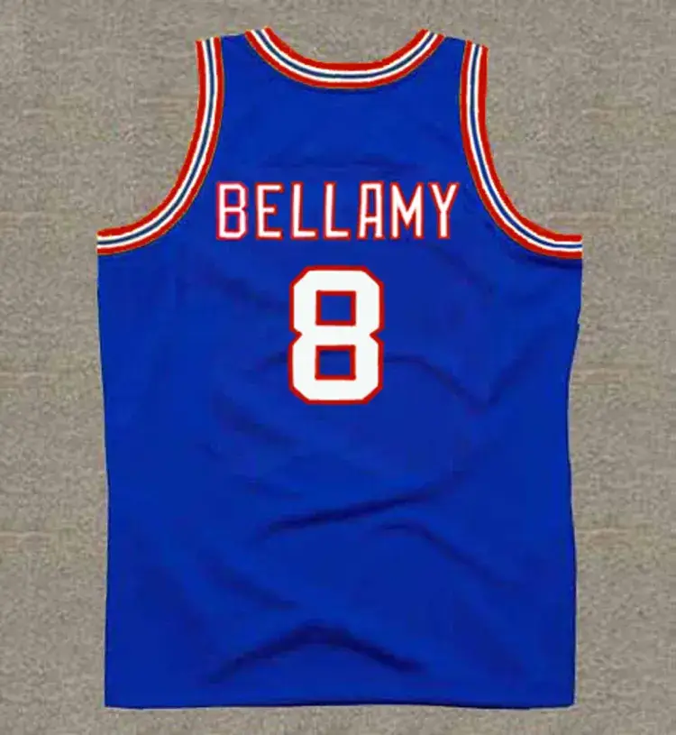 WALT BELLAMY Detroit Pistons 1969 NBA Throwback Basketball Jersey 