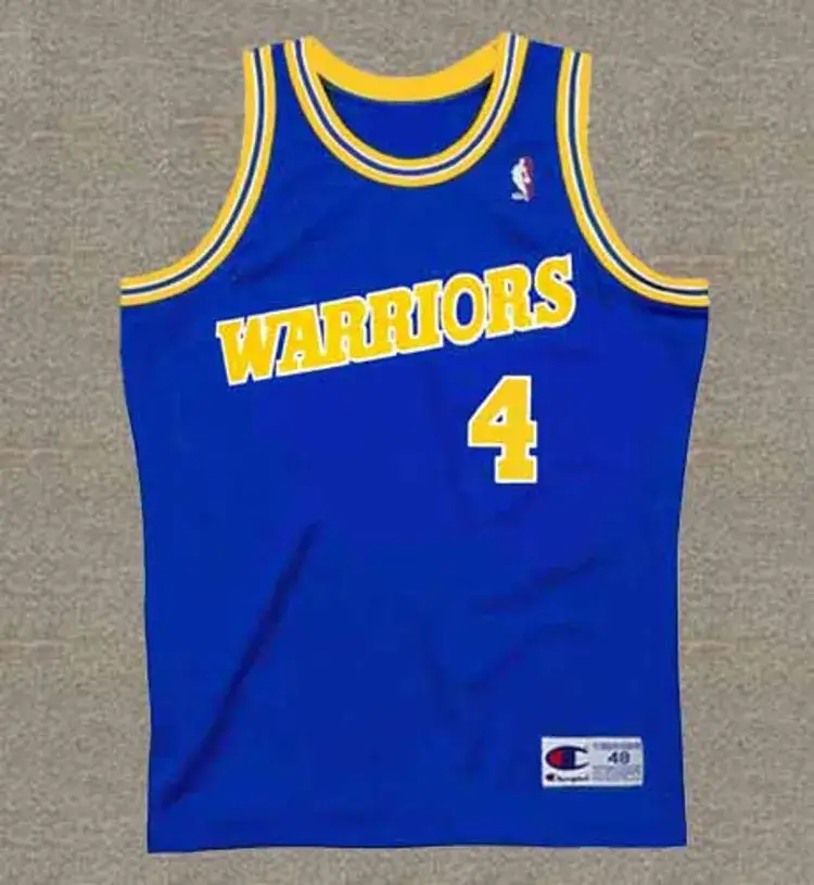 CHRIS WEBBER Golden State Warriors 1993 Throwback NBA Basketball Jersey