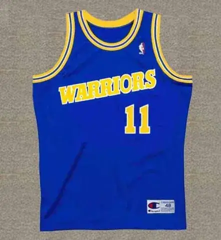 KLAY THOMPSON Golden State Warriors 1990’s Throwback NBA Basketball Jersey