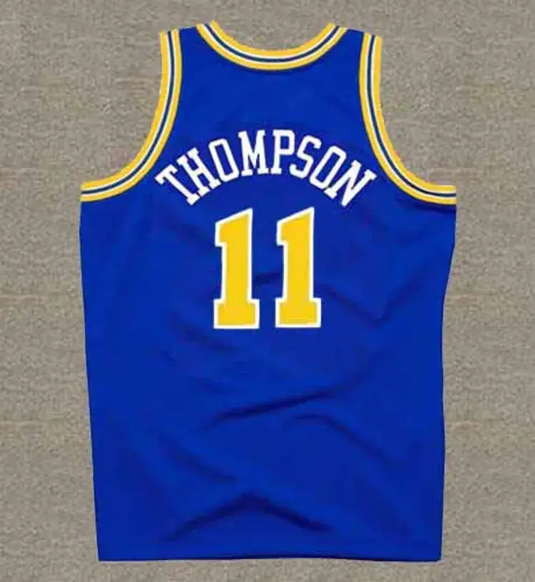 KLAY THOMPSON Golden State Warriors 1990’s Throwback NBA Basketball Jersey 