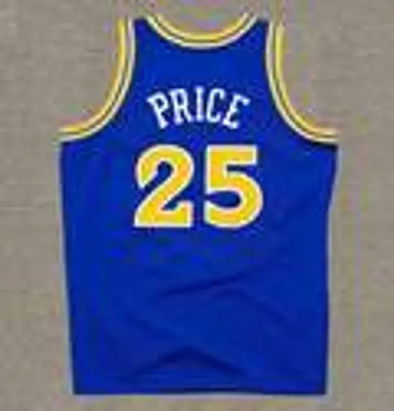 MARK PRICE Golden State Warriors 1996 Throwback NBA Basketball Jersey 