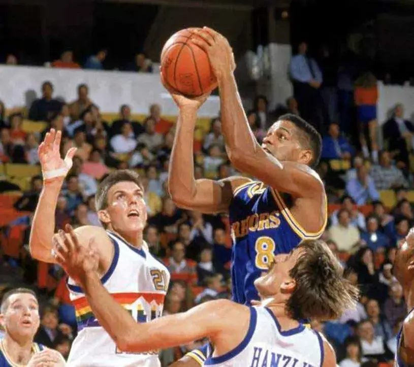 MARQUES JOHNSON Golden State Warriors 1989 Throwback NBA Basketball Jersey 