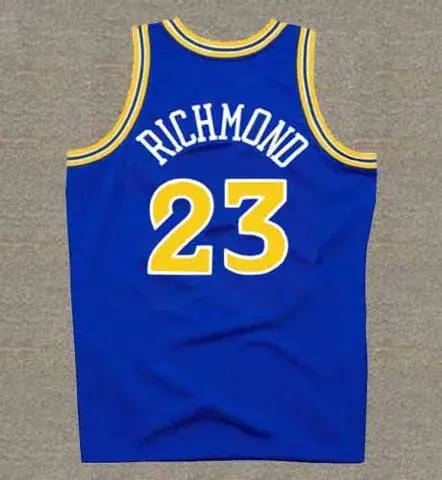 MITCH RICHMOND Golden State Warriors 1993 Throwback NBA Basketball Jersey 