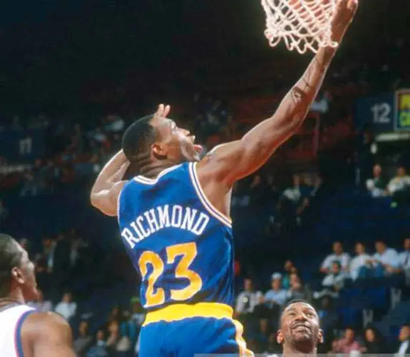 MITCH RICHMOND Golden State Warriors 1993 Throwback NBA Basketball Jersey 