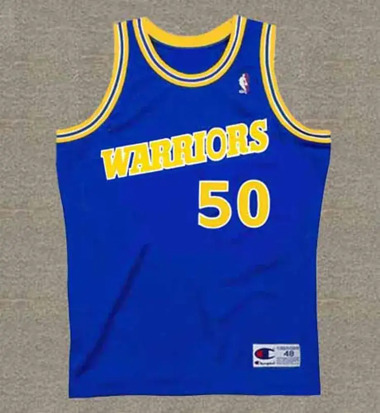 RALPH SAMPSON Golden State Warriors 1988 Throwback NBA Basketball Jersey