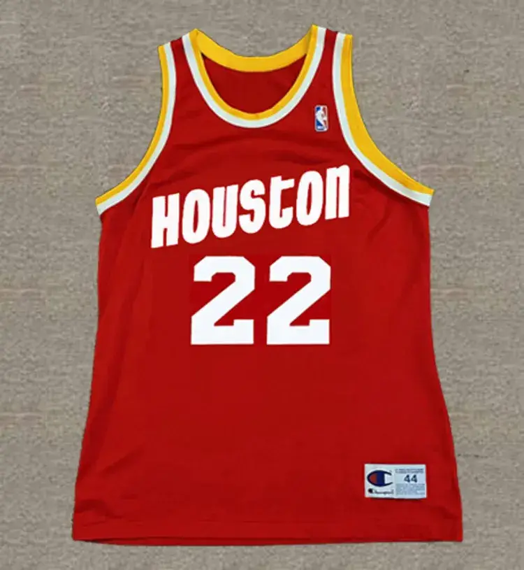 CLYDE DREXLER Houston Rockets 1995 Throwback NBA Basketball Jersey