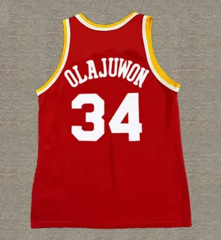 HAKEEM OLAJUWON Houston Rockets 1994 Throwback NBA Basketball Jersey 