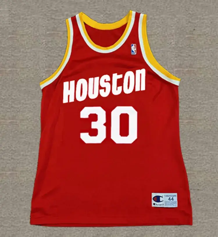 KENNY SMITH Houston Rockets 1995 Throwback NBA Basketball Jersey