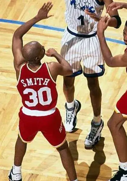 KENNY SMITH Houston Rockets 1995 Throwback NBA Basketball Jersey 