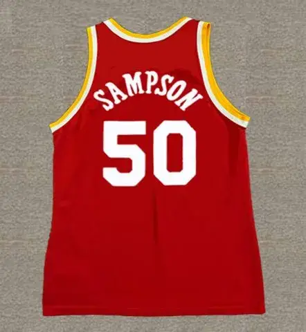 RALPH SAMPSON Houston Rockets 1986 Throwback NBA Basketball Jersey 