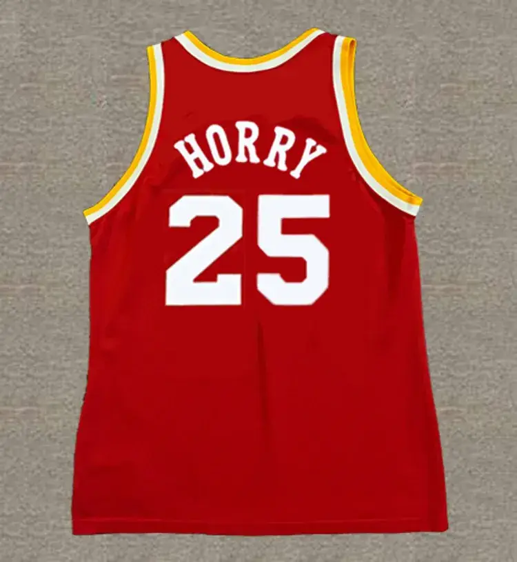 ROBERT HORRY Houston Rockets 1995 Throwback NBA Basketball Jersey 