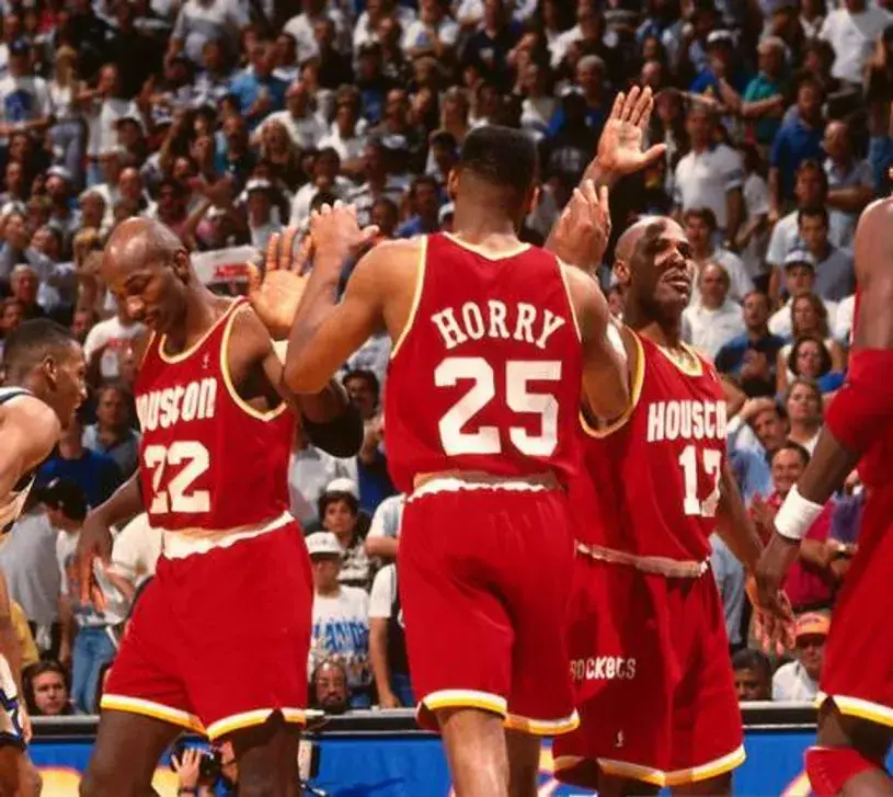 ROBERT HORRY Houston Rockets 1995 Throwback NBA Basketball Jersey 