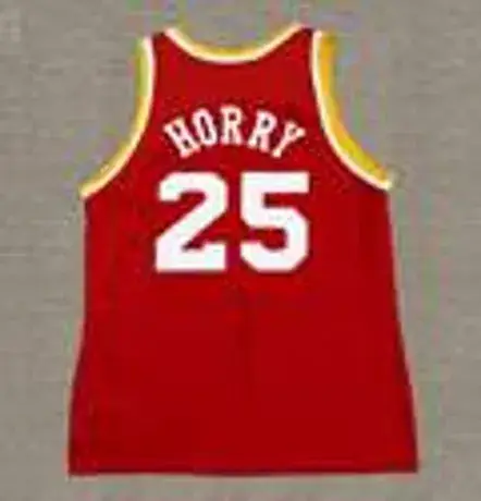 ROBERT HORRY Houston Rockets 1995 Throwback NBA Basketball Jersey 