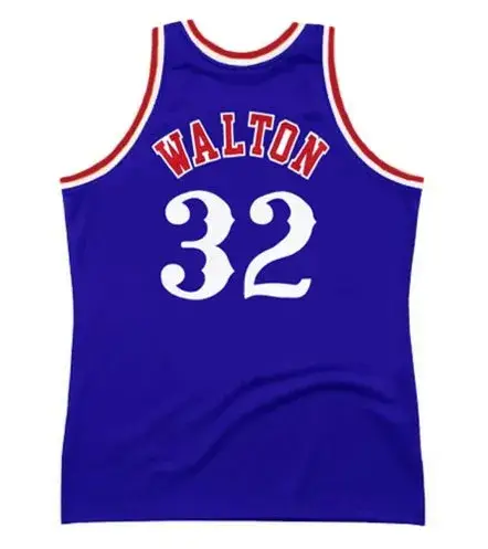 BILL WALTON Los Angeles Clippers 1984 Throwback NBA Basketball Jersey 