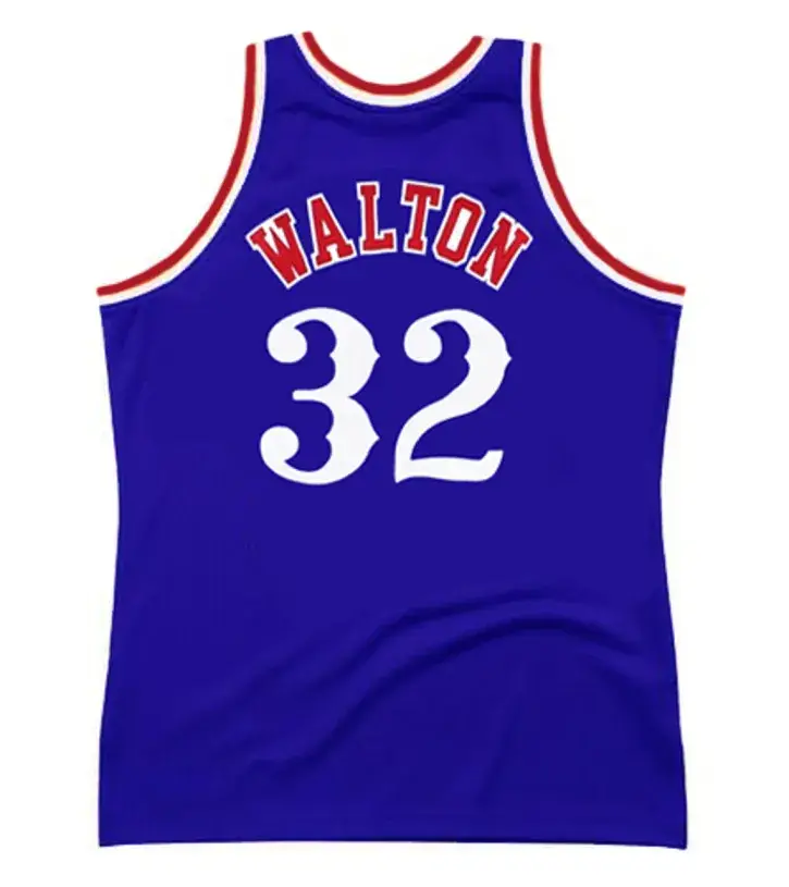 BILL WALTON Los Angeles Clippers 1984 Throwback NBA Basketball Jersey 