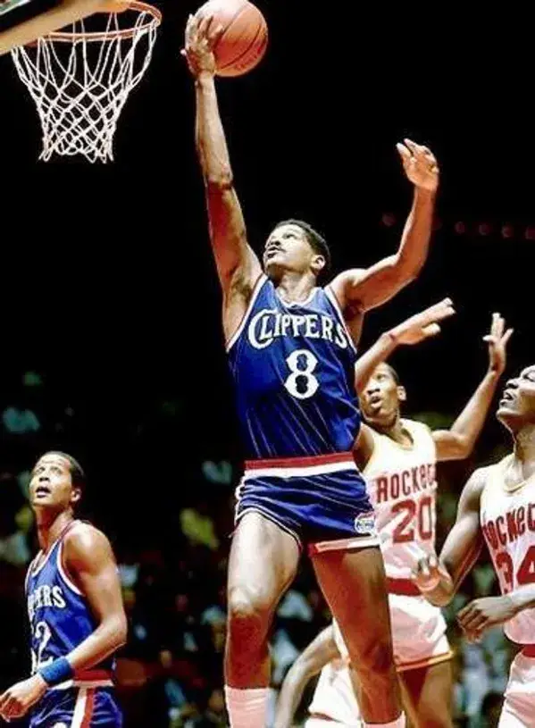 MARQUES JOHNSON Los Angeles Clippers 1985 Throwback NBA Basketball Jersey 