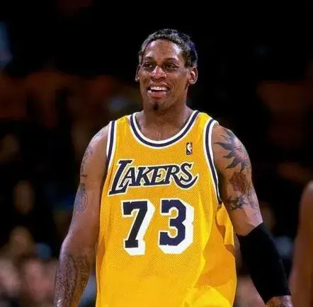 DENNIS RODMAN Los Angeles Lakers 1999 Home Throwback NBA Basketball Jersey 