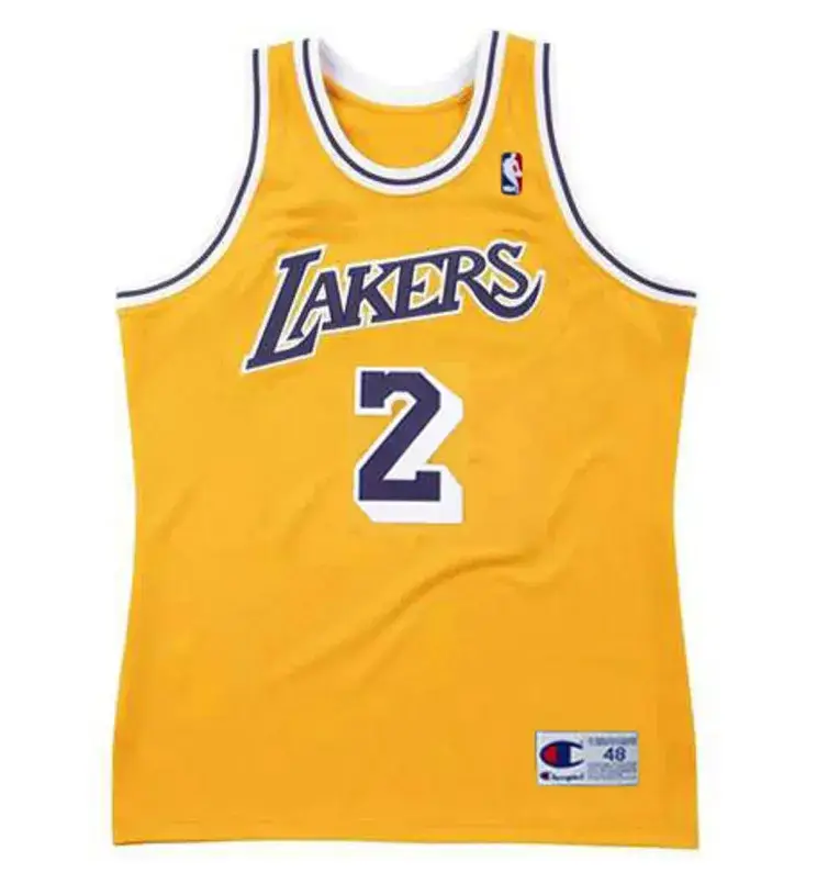 DEREK FISHER Los Angeles Lakers 2007 Home Throwback NBA Basketball Jersey