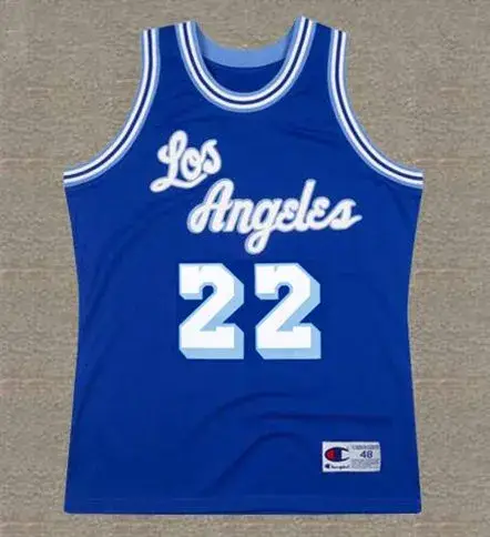 ELGIN BAYLOR Los Angeles Lakers 1960’s Throwback NBA Basketball Jersey