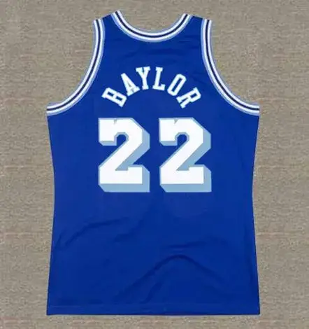 ELGIN BAYLOR Los Angeles Lakers 1960’s Throwback NBA Basketball Jersey 