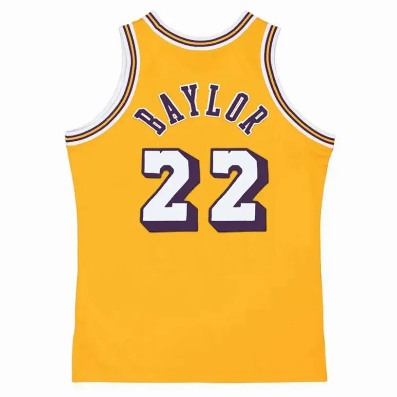 ELGIN BAYLOR Los Angeles Lakers 1968 Home Throwback NBA Basketball Jersey 