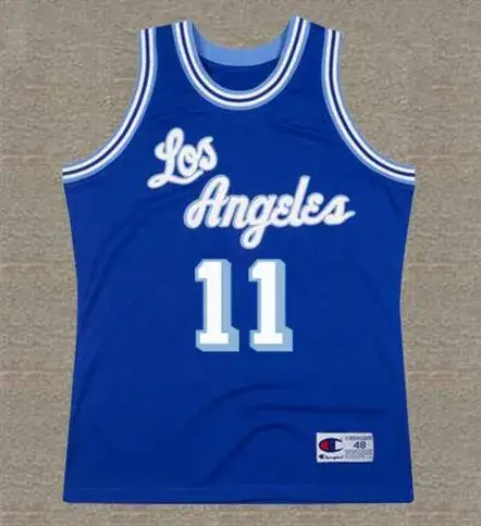 GAIL GOODRICH Los Angeles Lakers 1965 Throwback NBA Basketball Jersey
